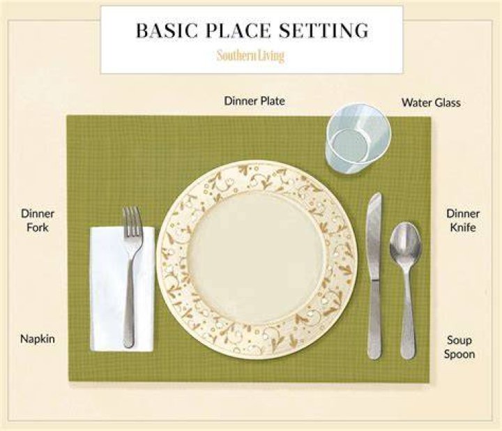 dinner table setup