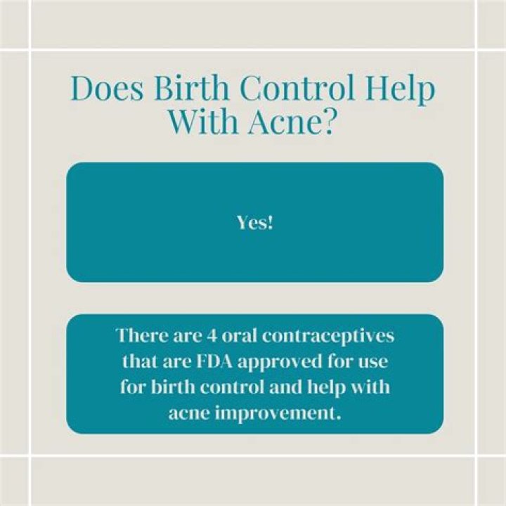 Does birth control help with acne