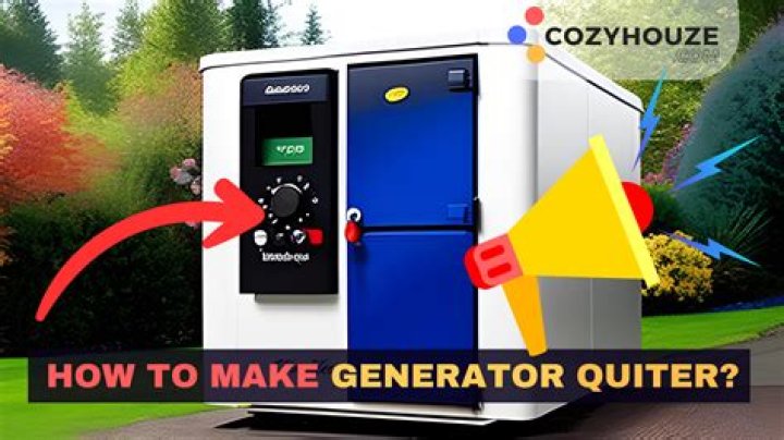 How do I make my Onan RV generator quieter?