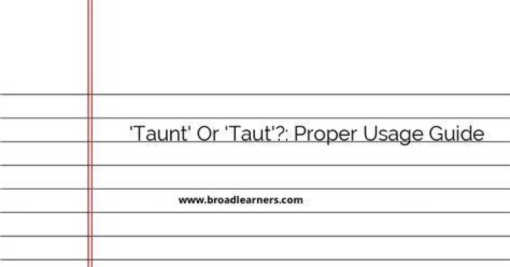 Is it taunt or taut